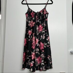 vintage Floral Spaghetti Strap Dress